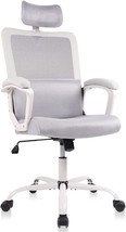 High Back Swivel Task Executive Chair Padding Armrests With Adjustable Rotatable - £101.82 GBP