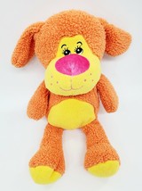 Puppy Dog Yellow Orange Sherpa Fleece Soft Lovey 14&quot; Plush Stuffed Toy  ... - $7.99