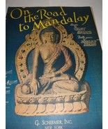 VINTAGE 1907 ON THE ROAD TO MANDALAY POEM BY RUDYARD KIPLING SHEET MUSIC - $8.99