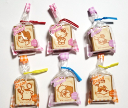 SANRIO Baked Bread Eraser Set Hello Kitty My Melody Little Twin  Cinnamoroll - £28.40 GBP