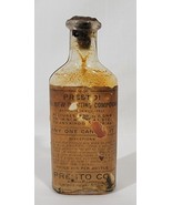 Bottle Presto Co &quot;The New Printing Compound&quot; Bridgeport Conn - $45.54