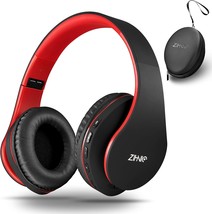 Zihnic Bluetooth Headphones Over-Ear, Foldable Wireless And Wired, Black... - $31.99