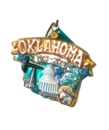 NEW! Christopher Radko Celebrate OKLAHOMA State Shape Handcrafted Glass ... - $193.09 CAD
