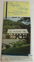 Vintage Tapoco Lodge Brochure Tapoco North Carolina Great Smoky Mountain... - $10.88