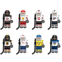 8Pcs National Ice Hockey Team Minifigures American Ice Hockey Players Mini Block - $19.39