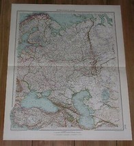 1927 Map Of Soviet Union Russia Finland Belarus Lithuania Ukraine Caucasus - $29.24