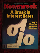 Newsweek Magazine August 30 1982 Interest Rates Mexico PLO Satan 50s Cars - £6.75 GBP