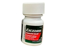 Excedrin Migraine Pain Reliever Acetaminophen 24 Coated Caplets EXP 08/27 - $8.90