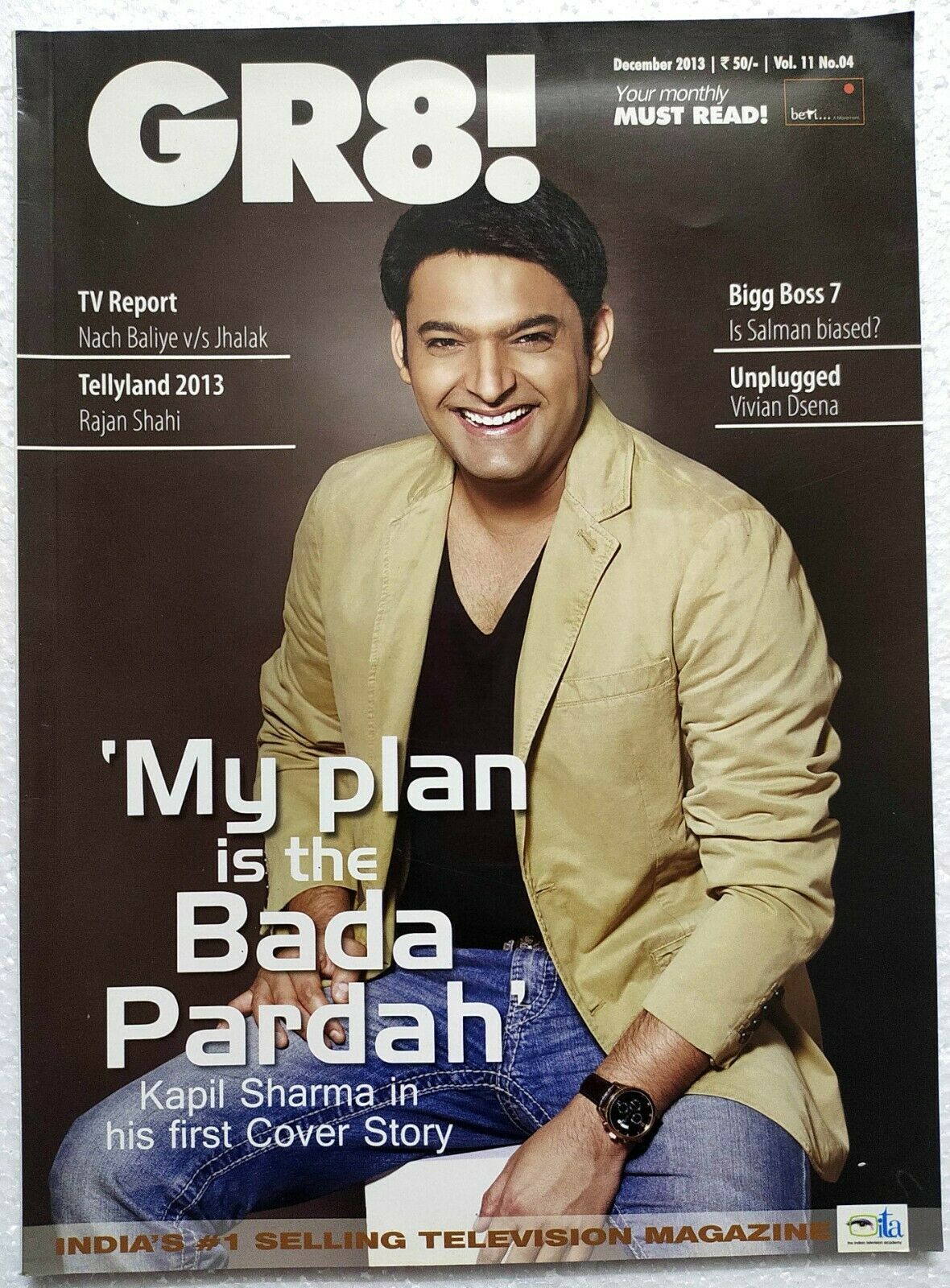 Gr8! Dec 2013 Kapil Sharma Siddharth Shukla Bharti Singh Ravi Dubey Salm... - $14.99