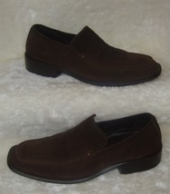 GUCCI Brown Suede Leather Slip On Dress Loafer Shoes Men Size 7 D - £77.89 GBP