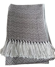 Alpakaandmore, Throw Blanket Peruvian Alpaca Wool 67 X 51.20 (170 X 130 Cm) (Gre - £132.76 GBP