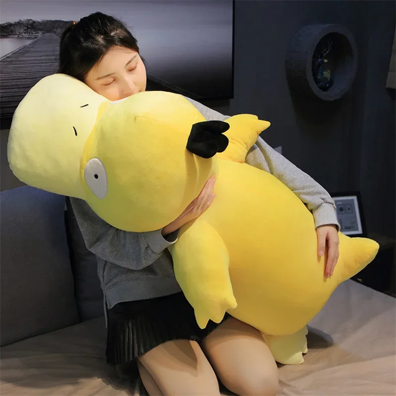 Super Big Size 100cm Pokemon Psyduck Plush Toy Soft Yellow Duck Doll Stuffed - £16.33 GBP+