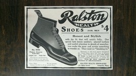 Vintage 1904 Ralston Health Shoes For Men Shoemakers Original Ad - 721 - $6.64
