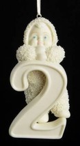 Snowbabies Figurine 2nd Birthday Bisque Hanging Ornament Vintage 2000 Retired - £14.73 GBP