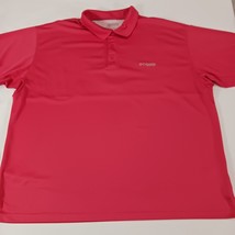 Columbia FS6016 Men's Omni Shade Short Sleeve Red Polo Shirt Size Large Chest 59 image 9
