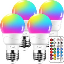 Color Changing Light Bulb, Rgb Led Light Bulbs With Remote Control,, Party - £26.20 GBP
