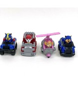 Paw Patrol Lot of 4 Spin Master Vehicles Built In Figures Fire Truck Hel... - £14.94 GBP