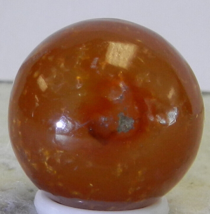 #16341m Vintage Faceted Handmade Agate Shooter Marble .85 Inches - £20.25 GBP