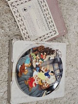 The Dance Of Snow White And The Seven Dwarfs Knowles Disney Plate 1991 New - $19.77