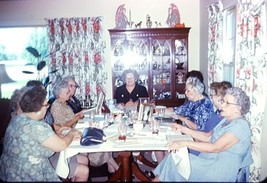 1963 Gathering of The Church Ladies in Dining Room Lot of 3 Color Slide - £2.33 GBP