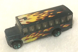 1997 Hot Wheels #538 Heat Fleet Series 2/4 SCHOOL BUS Green w/5 Spoke Ma... - $4.94