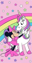 Minnie Mouse Unicorn Beach Towel measures 27 x 54 inches - $16.78