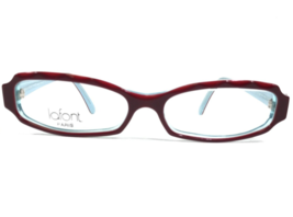 Jean Lafont Eyeglasses Frames KITSCH 615 Blue Burgundy Red Rectangular 5... - £99.08 GBP