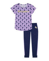 Max &amp; Olivia Big Girls Two Piece Unicorn Long Leg Pajama Set - £9.17 GBP