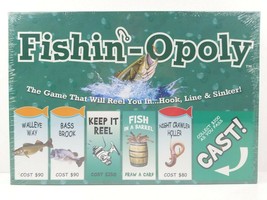Fishin&#39;-Opoly Fishing Monopoly Board Game Family Friends Fun Entertainme... - £27.96 GBP