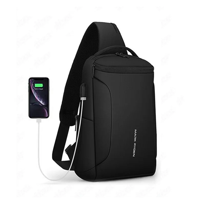MARK RYDEN Crossbody bag Oxford Cloth Waterproof USB Recharging Sling ba... - $49.95