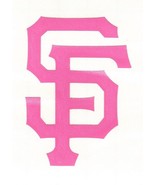 Pink San Francisco Giants fire helmet window decal sticker up to 12 inches - £2.70 GBP+