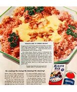 1953 Minute Rice Cheese Delight Recipe Advertisement Food Tomato DWLL4 - $553.22 MXN
