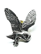 Barn Owl Pin Badge Brooch Nature Pewter Badge Transformation Hope Lapel Unisex - £6.26 GBP