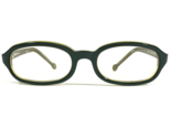Vintage la Eyeworks Eyeglasses Frames TEXAS 713 Green Yellow Oval 48-20-120 - £44.22 GBP