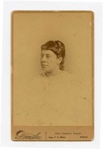 E J Dunshee Artist Photographer Cabinet Card of Ellen C Curtis Philadelphia 1888 - £14.07 GBP