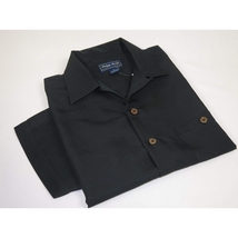 Men's Short Sleeves Summer Shirt by Indygo Smith Soft Rayon Blend 828-92 Black image 3
