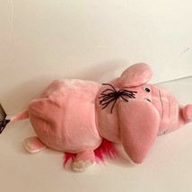 Flip A Zoo Plush Stuffed Animal Toy Doll Pink Polka Dot Elephant Lion 19&quot; Lgth - £8.57 GBP