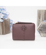 Tory Burch Wine Leather McGraw Bifold Compact Wallet NWT - £143.68 GBP