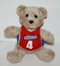 Snickers Candy Bar Teddy Bear 6&quot; #4 Red Shirt Small Plush Stuffed Animal... - $11.77