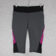 Tek Gear Shapewear Women&#39;s Skimmer Pant Legging Size Large Stretch Gray Black - £13.63 GBP