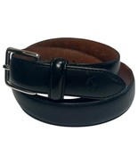 Polo Ralph Lauren Belt Mens 34 Black Leather Solid Brass Italy Dress Cla... - $557.39 MXN