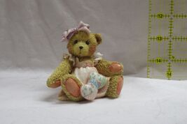Cherished Teddies Amy HEARTS QUILTED WITH LOVE Bear with Heart Pillows F... - $30.95