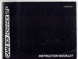 Nintendo Gameboy Advance SP System Instruction Manual Only - £18.99 GBP