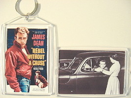 James Dean Keychain Key Chain Rebel Without a Cause Movie Poster Natalie... - £6.28 GBP