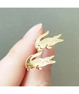 Lacoste Alligator Gold - Plated Metal Stud Earrings, Pair, For Men or Wo... - €17,16 EUR