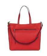 Gianni Chiarini Italian Made Red Pebbled Leather Carryall Tote Bag with ... - $6,860.62 MXN