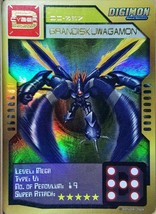 Bandai Digimon S1 D-CYBER Card Holographic Gold Stamp Grandiskuwagamon C - £32.14 GBP