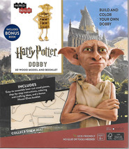Harry Potter Movies Dobby 3D Laser Cut Wood Model Kit and Deluxe Book NEW SEALED - £12.96 GBP