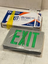 Lithonia Lighting LQC1G Die-Cast LED Exit Sign Green Letters - £49.67 GBP