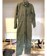 GENUINE US AIR FORCE GREEN NOMEX FIRE RESISTANT FLIGHT SUIT CWU-27/P - 36R. - $50.00
